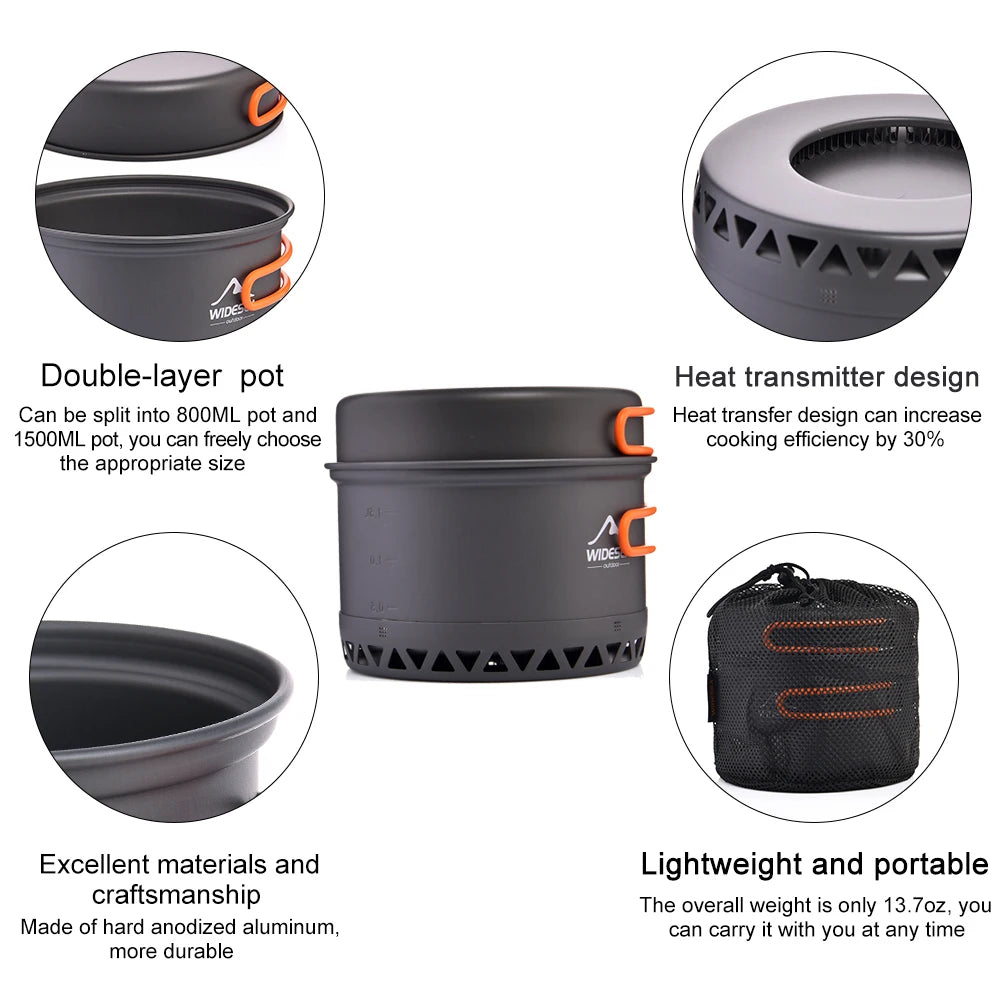 Lightweight Camping Pot Set