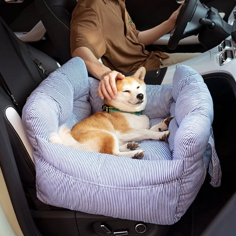Cozy Ride™ Soft Pet Car Seat — Breathable Couch-Style Comfort