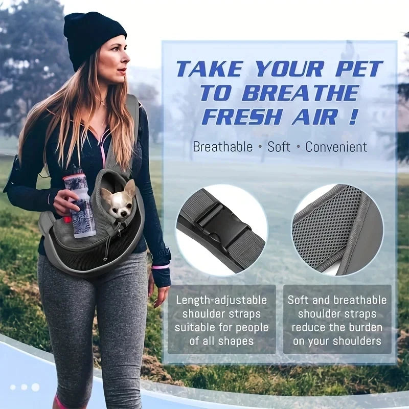 CozyCarry Hands-Free Pet Sling — Stylish & Comfortable Carrier