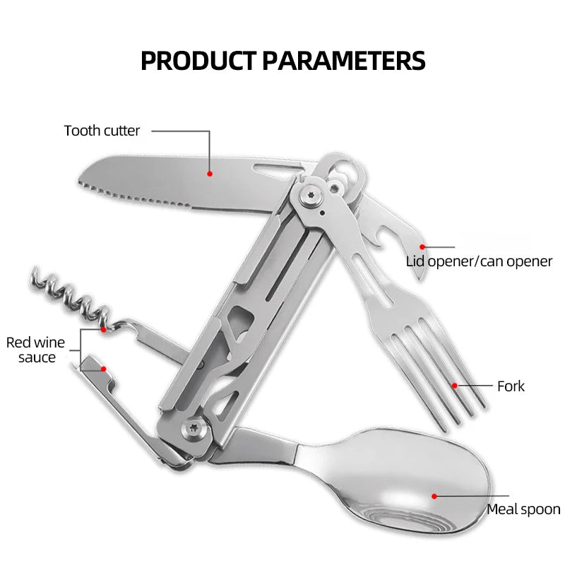 All-in-One Camping Multi-Tool — Compact, Versatile & Built for Adventure
