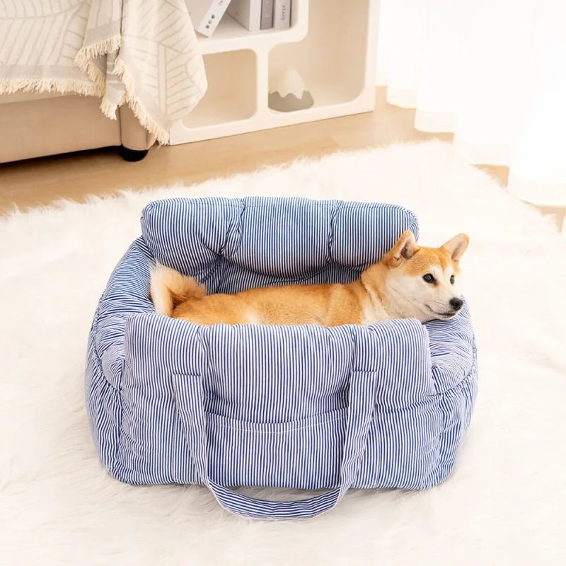 Cozy Ride™ Soft Pet Car Seat — Breathable Couch-Style Comfort