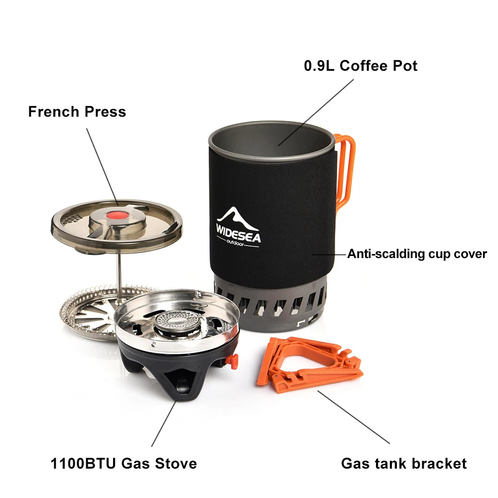 Camping Pot & French Press Combo