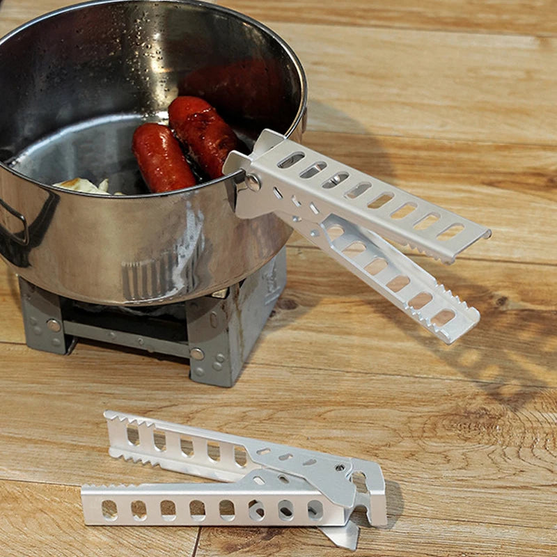 Aluminum Alloy Anti-Scalding Pot Clip — Lightweight Heat-Resistant Handle & Food Tong