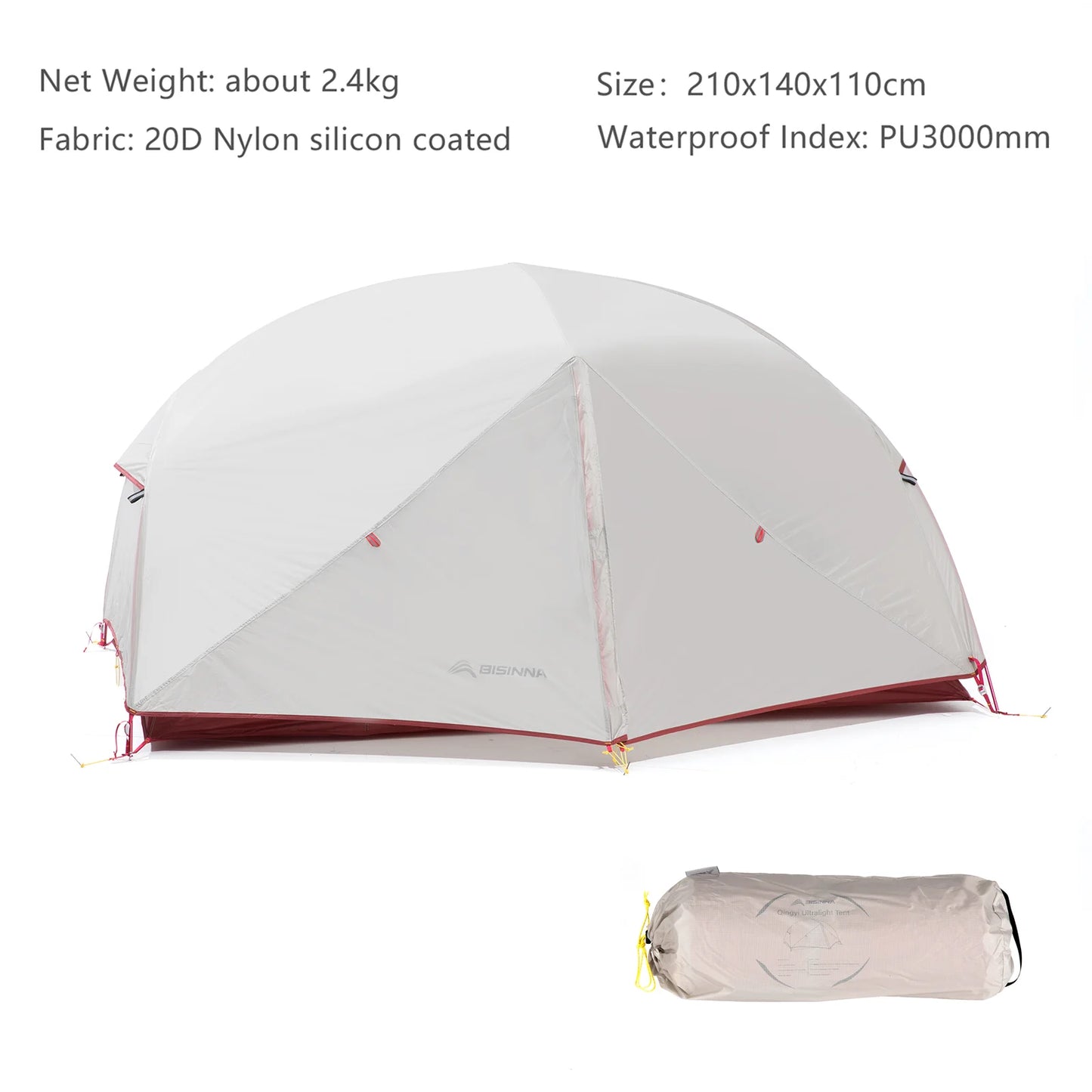 Ultralight 2-Person Camping Tent — Waterproof, Durable, and Easy to Set Up