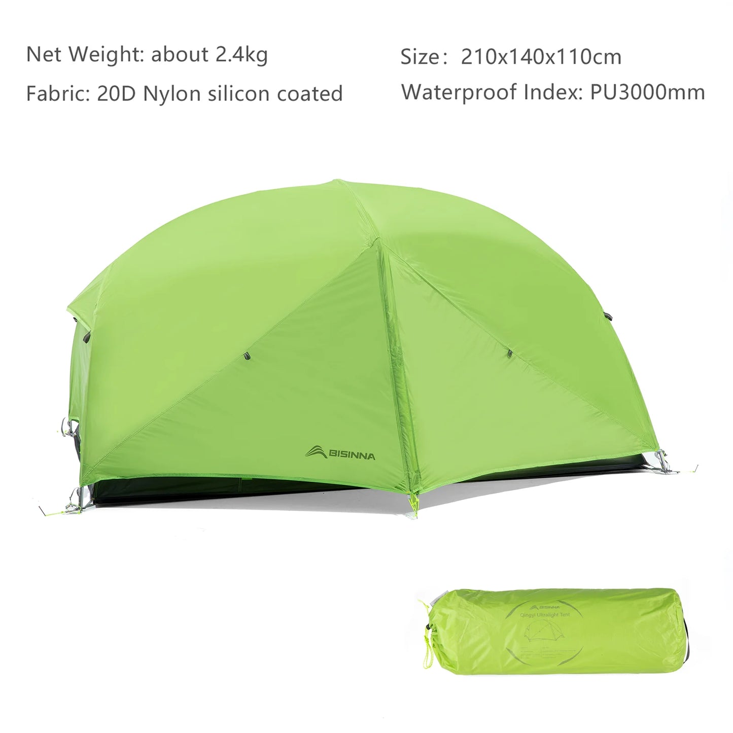 Ultralight 2-Person Camping Tent — Waterproof, Durable, and Easy to Set Up