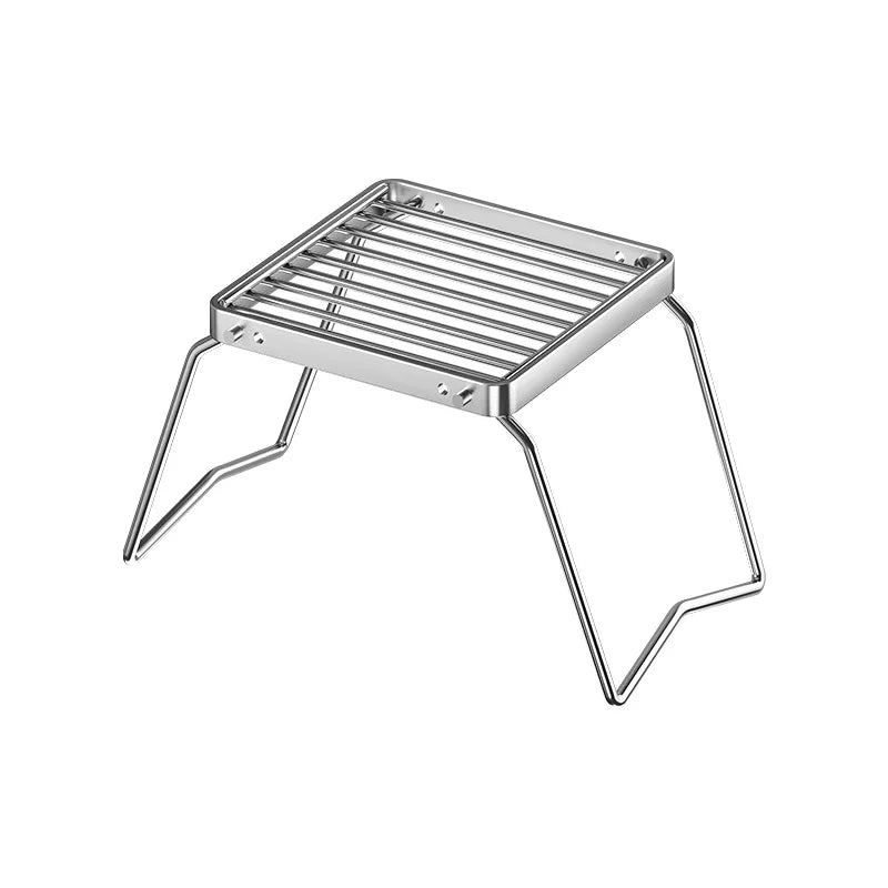 Folding Stainless Steel BBQ Grate – Portable Outdoor Cooking Surface