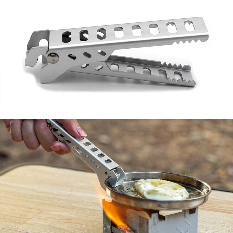 Aluminum Alloy Anti-Scalding Pot Clip — Lightweight Heat-Resistant Handle & Food Tong