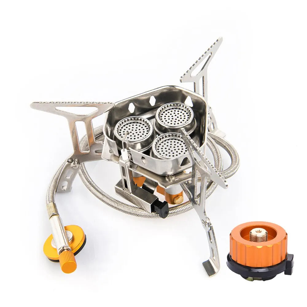 Portable Camping Stove – High-Power, Foldable, and Propane-Compatible