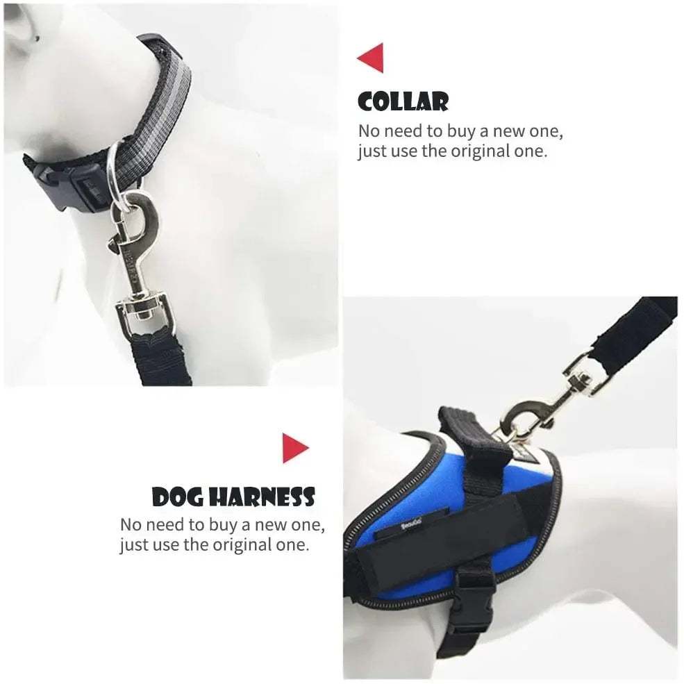 Adjustable Pet Car Seat Leash — Secure, Comfortable & Travel-Ready