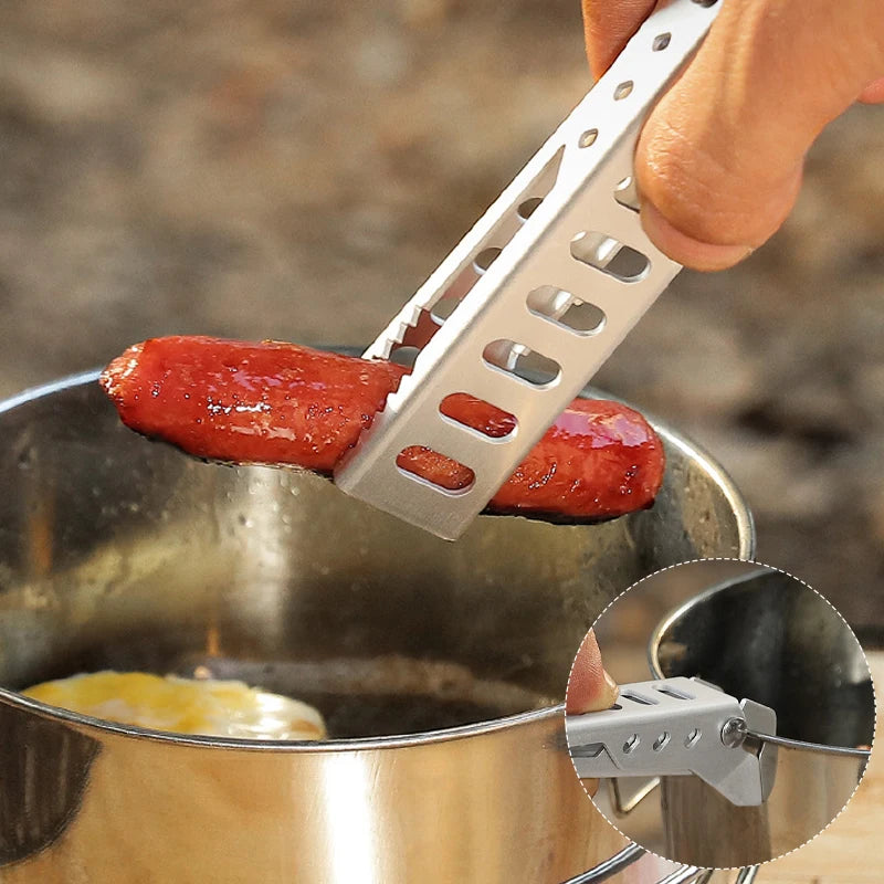 Aluminum Alloy Anti-Scalding Pot Clip — Lightweight Heat-Resistant Handle & Food Tong