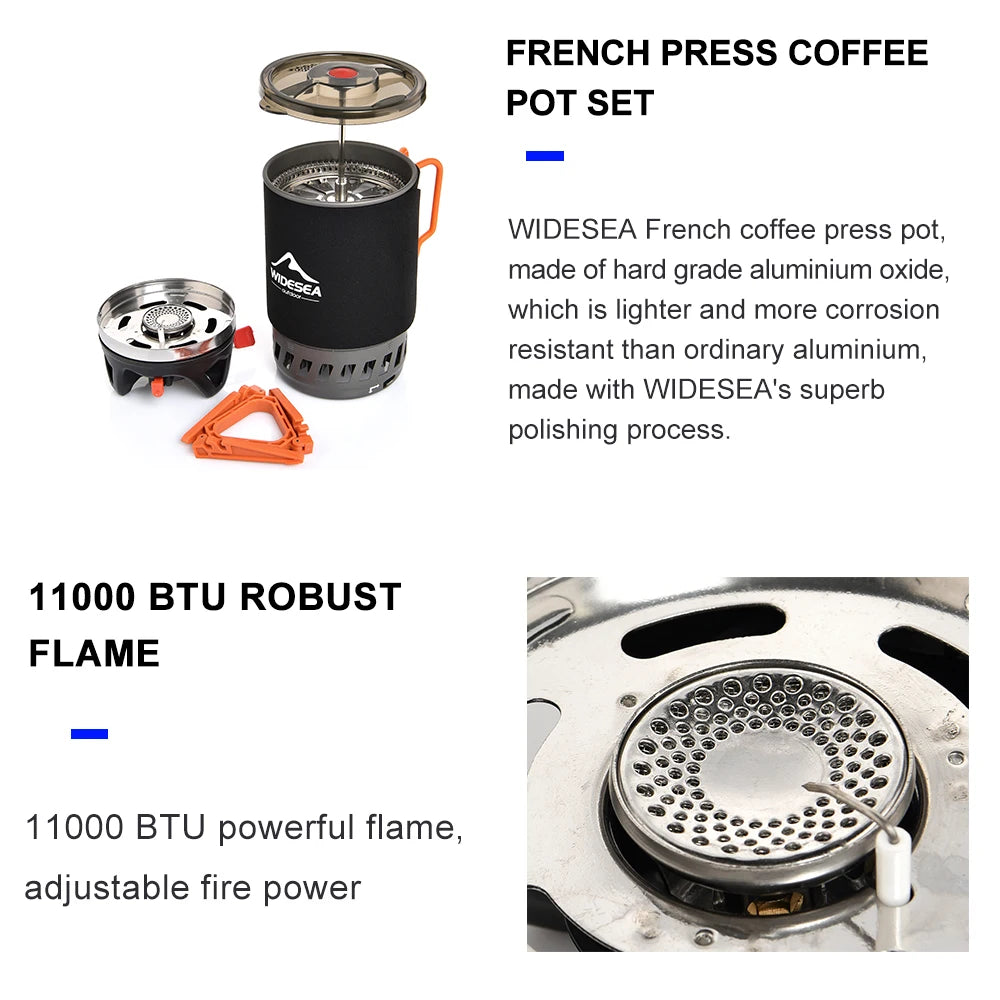 Camping Pot & French Press Combo