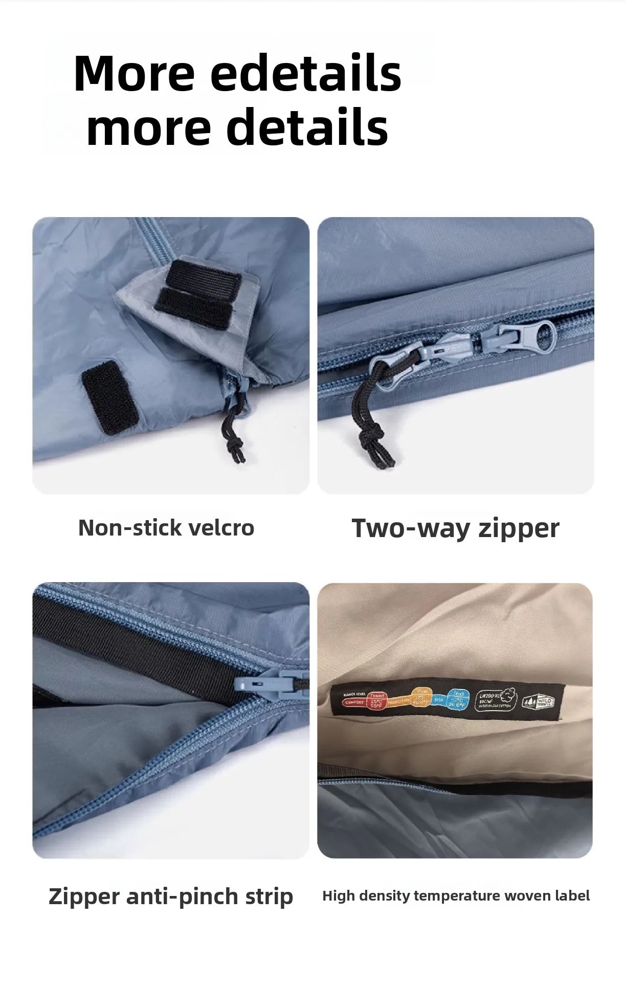 Ultralight Compact Sleeping Bag – Portable 3-Season Warmth for Camping, Hiking & Travel