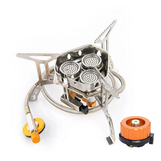 Portable Camping Stove – High-Power, Foldable, and Propane-Compatible